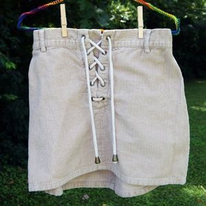 CORDUROY MINI SKIRT